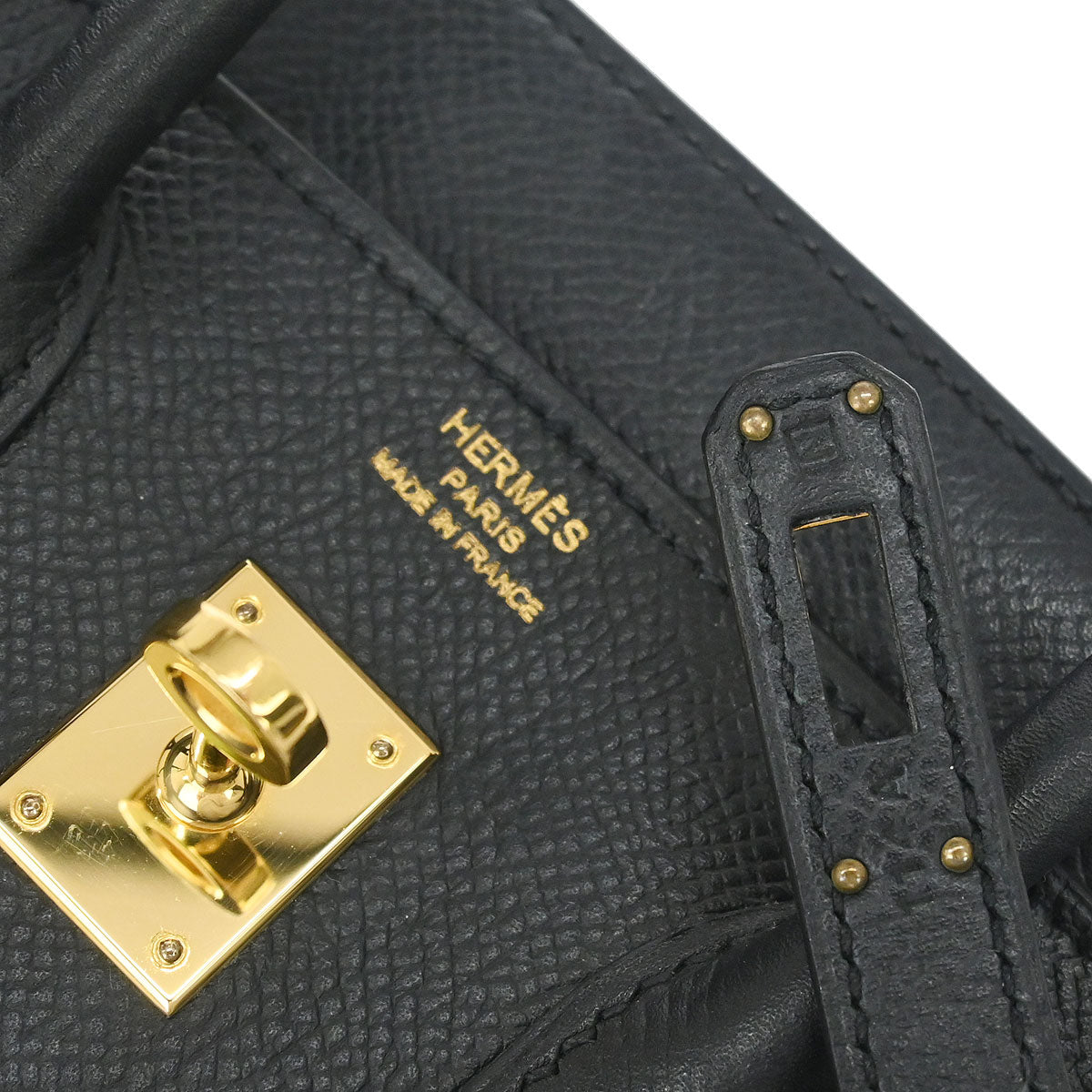 Hermes Black Epsom Birkin 25 Handbag