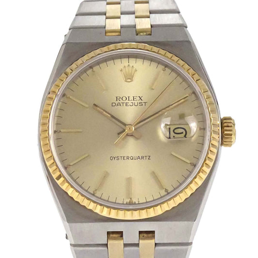 Rolex Oyster Datejust 36mm Ref.17013 Quartz Watch SS 18KYG