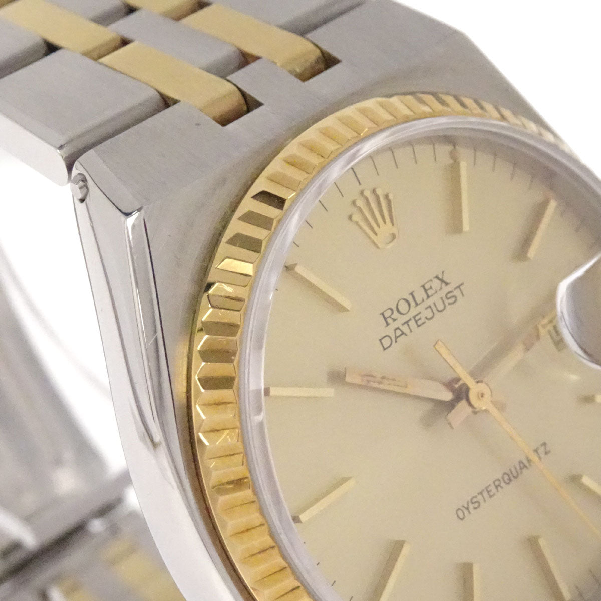 Rolex Oyster Datejust 36mm Ref.17013 Quartz Watch SS 18KYG
