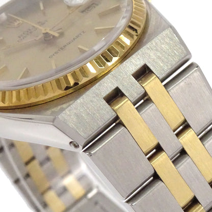 Rolex Oyster Datejust 36mm Ref.17013 Quartz Watch SS 18KYG