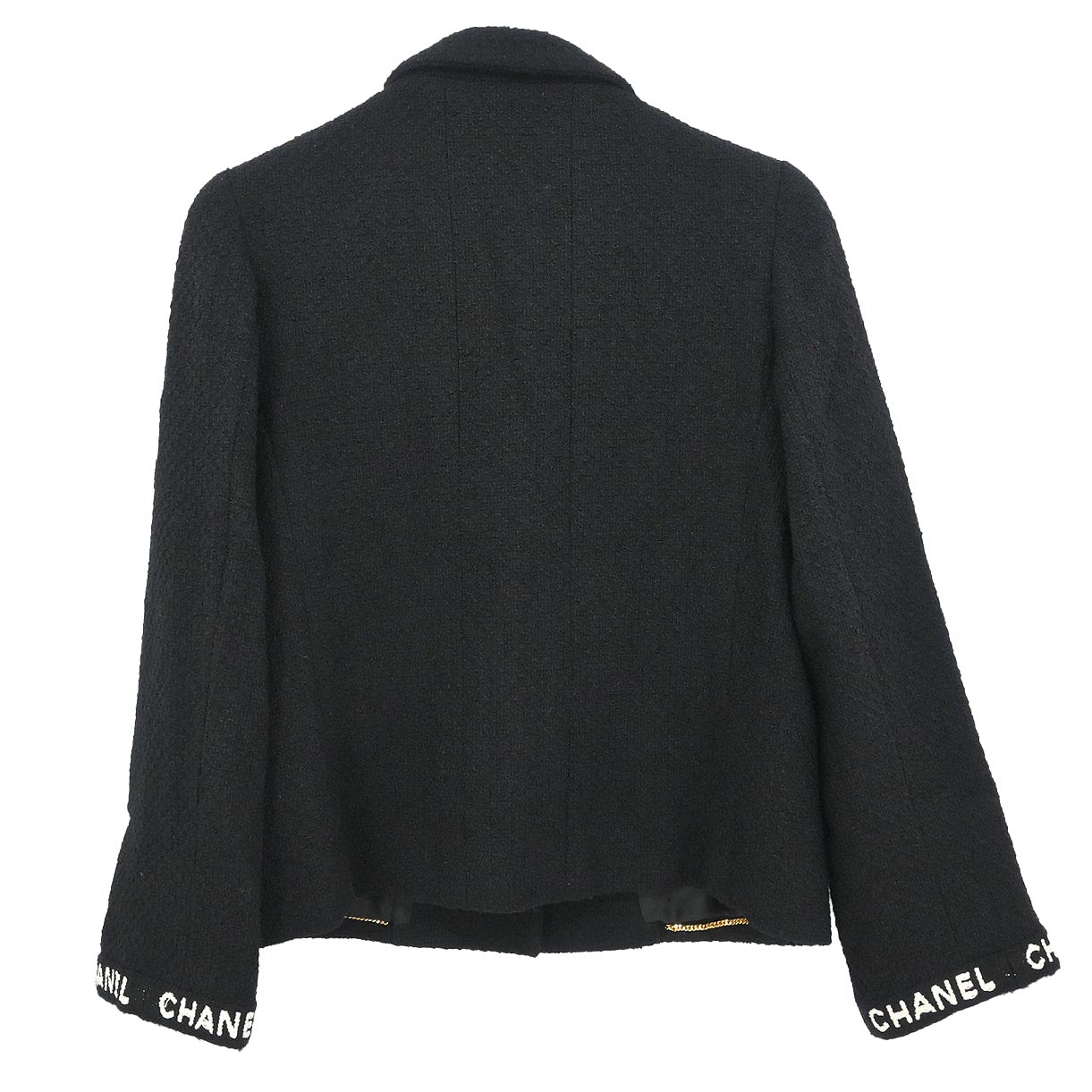 Chanel 1995 Single Breasted Jacket Black #38