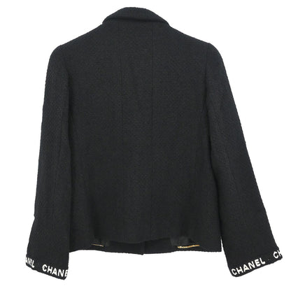 Chanel 1995 Single Breasted Jacket Black #38