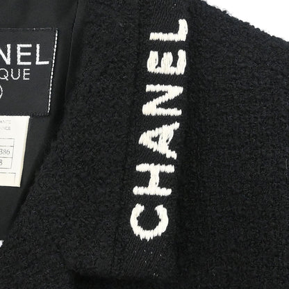 Chanel 1995 Single Breasted Jacket Black #38