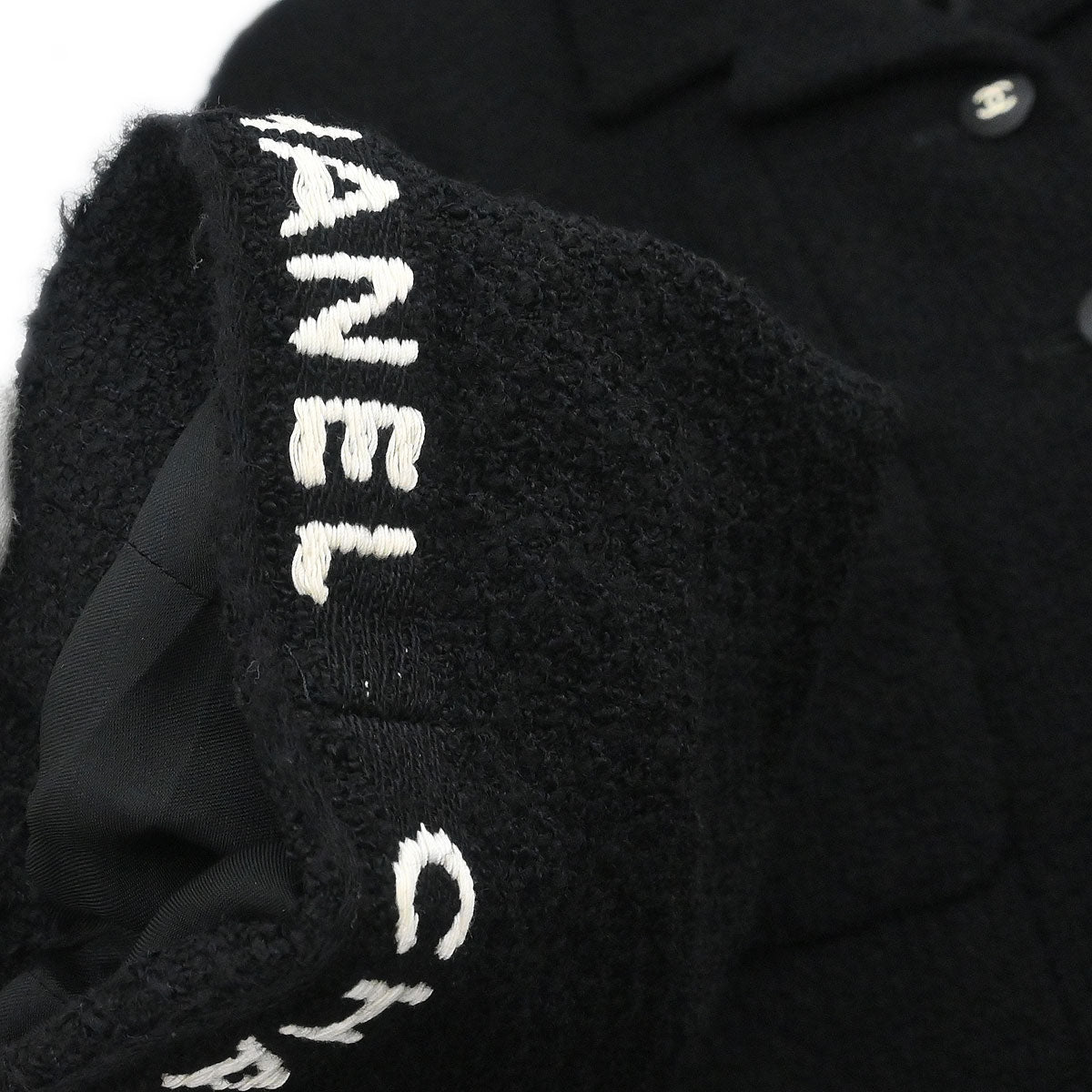 Chanel 1995 Single Breasted Jacket Black #38