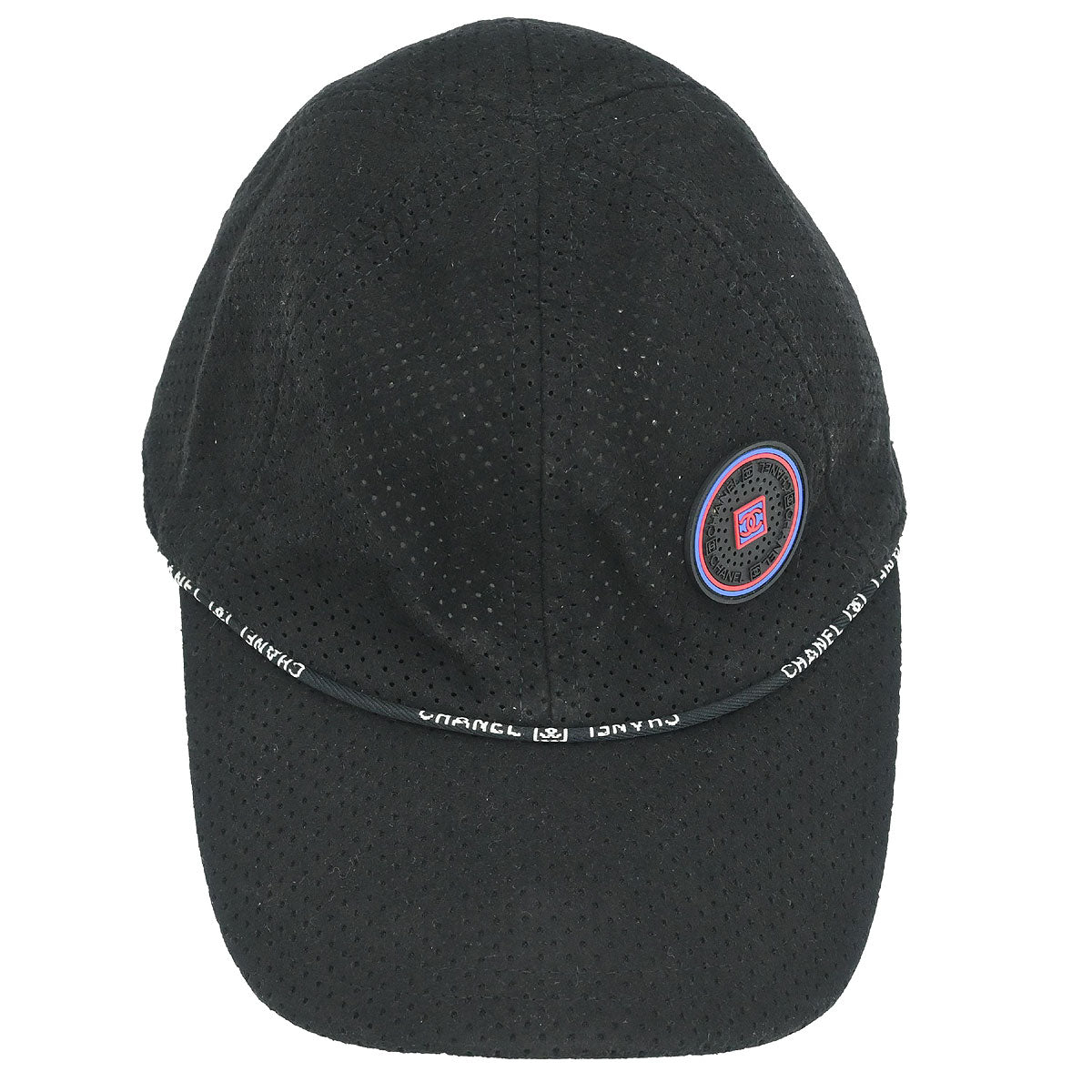 Chanel Cap Hat Black #M Small Good
