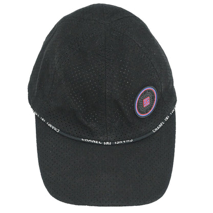 Chanel Cap Hat Black #M Small Good