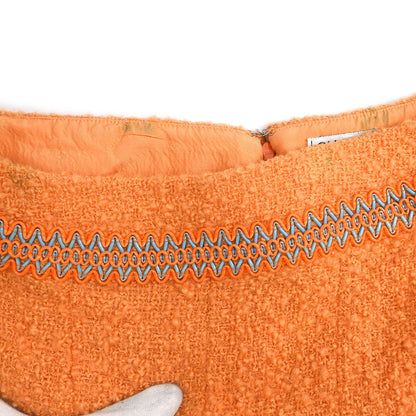 Chanel 1994 Setup Suit Jacket Skirt Orange #40