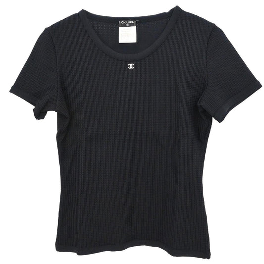 Chanel 1998 Short Sleeve Top T-shirt Black #42