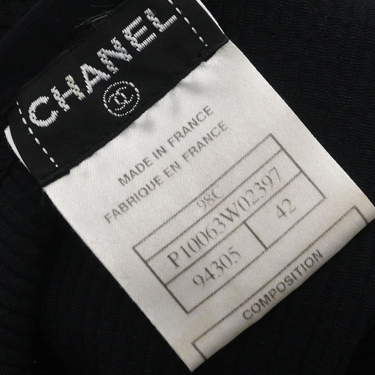 Chanel 1998 Short Sleeve Top T-shirt Black #42