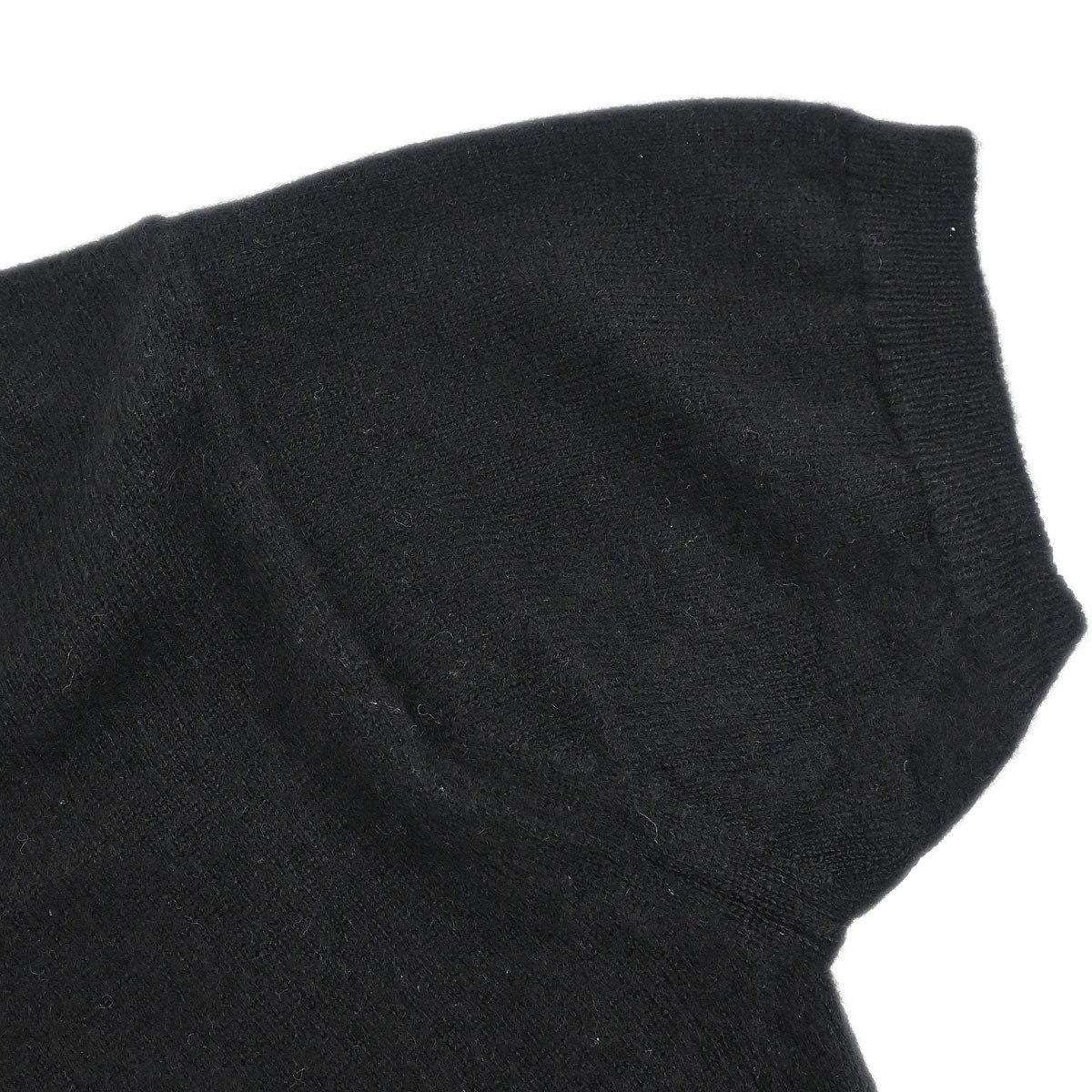 Chanel 1995 Ensemble Cardigan Short Sleeve Top Black