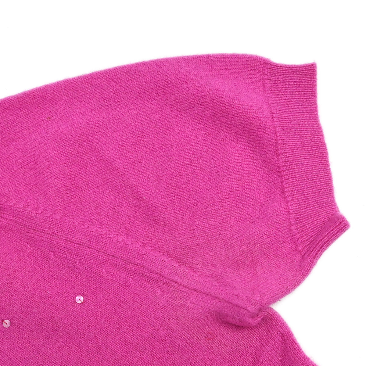 Chanel 1996 Ensemble Cardigan Short Sleeve Top Pink #42