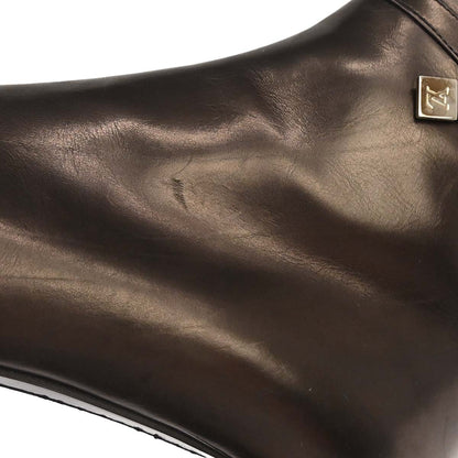 Louis Vuitton * Brown Leather Short Boots Shoes #36 1/2