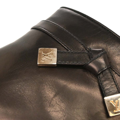 Louis Vuitton * Brown Leather Short Boots Shoes #36 1/2