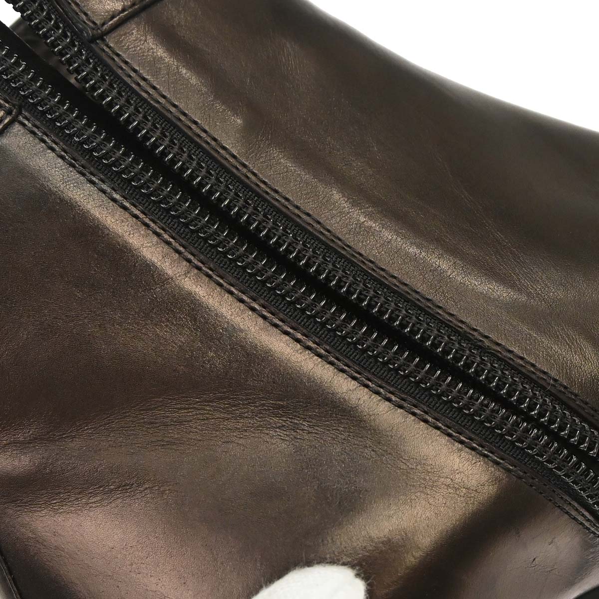 Louis Vuitton * Brown Leather Short Boots Shoes #36 1/2