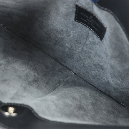 Louis Vuitton Black Epi Pochette Demi-lune Handbag M52622