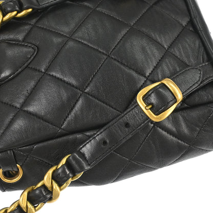 Chanel Black Lambskin Duma Backpack Small