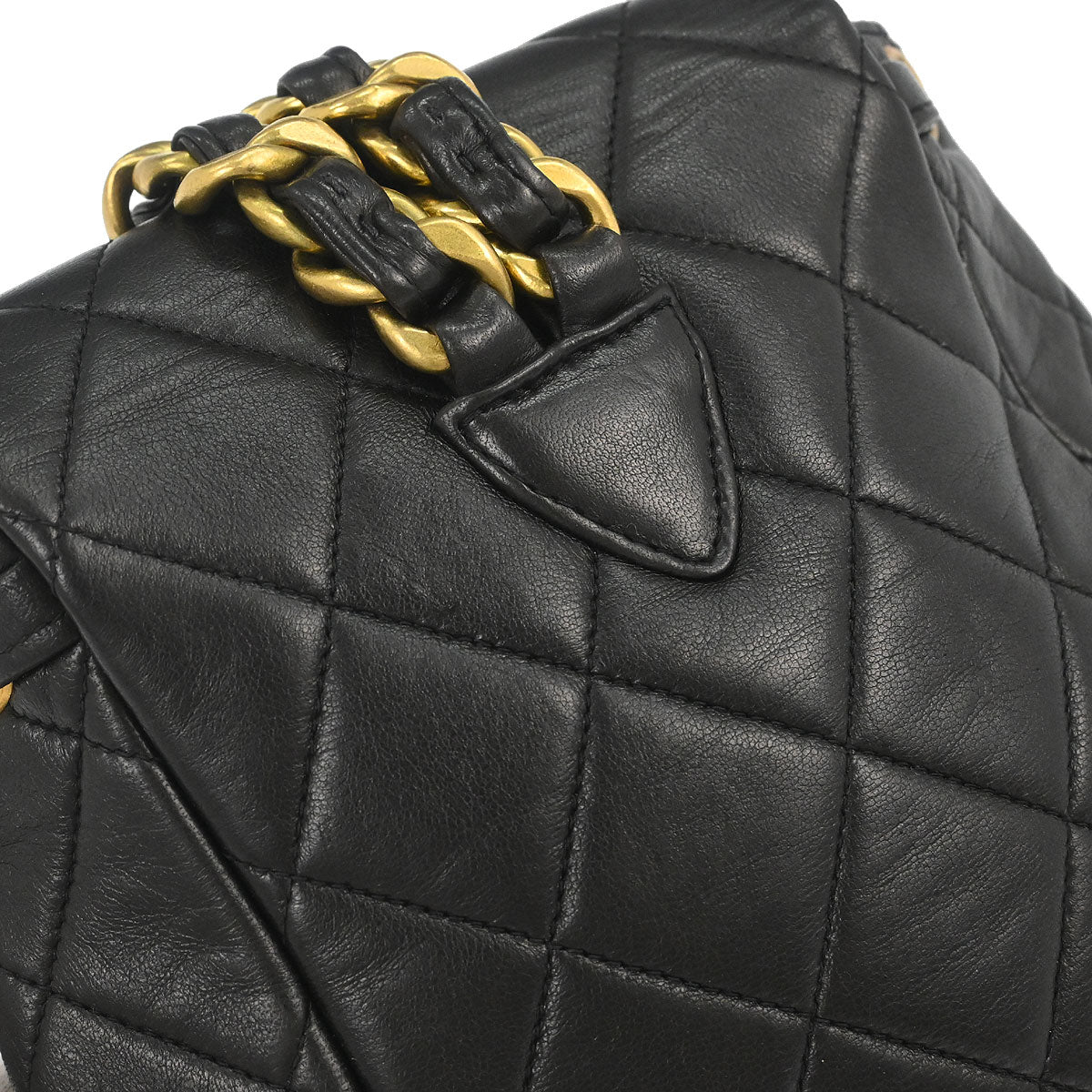 Chanel Black Lambskin Duma Backpack Small