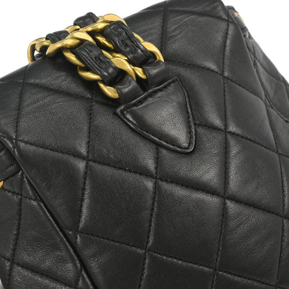 Chanel Black Lambskin Duma Backpack Small