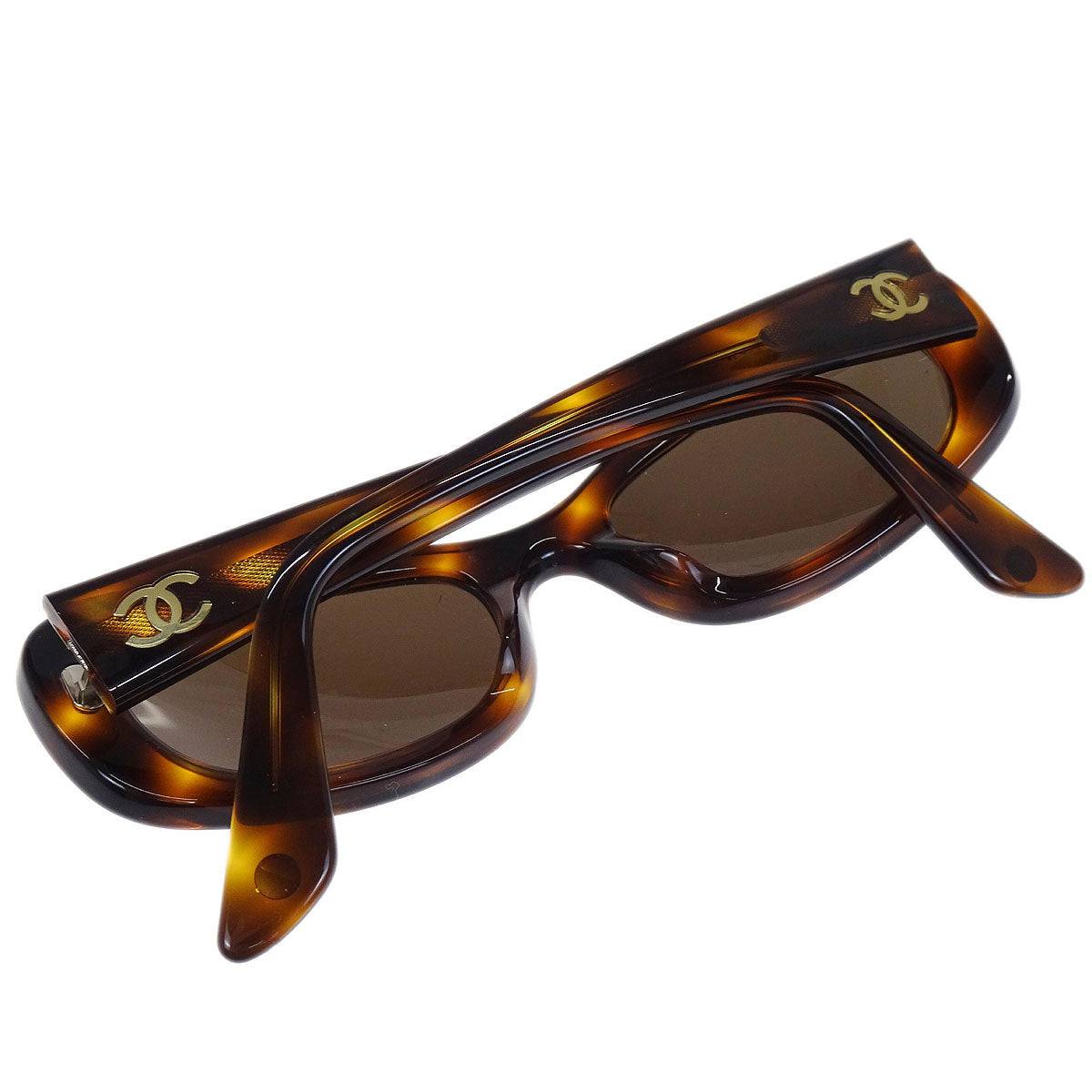 Chanel Sunglasses Eyewear Brown 51□19 Small Good