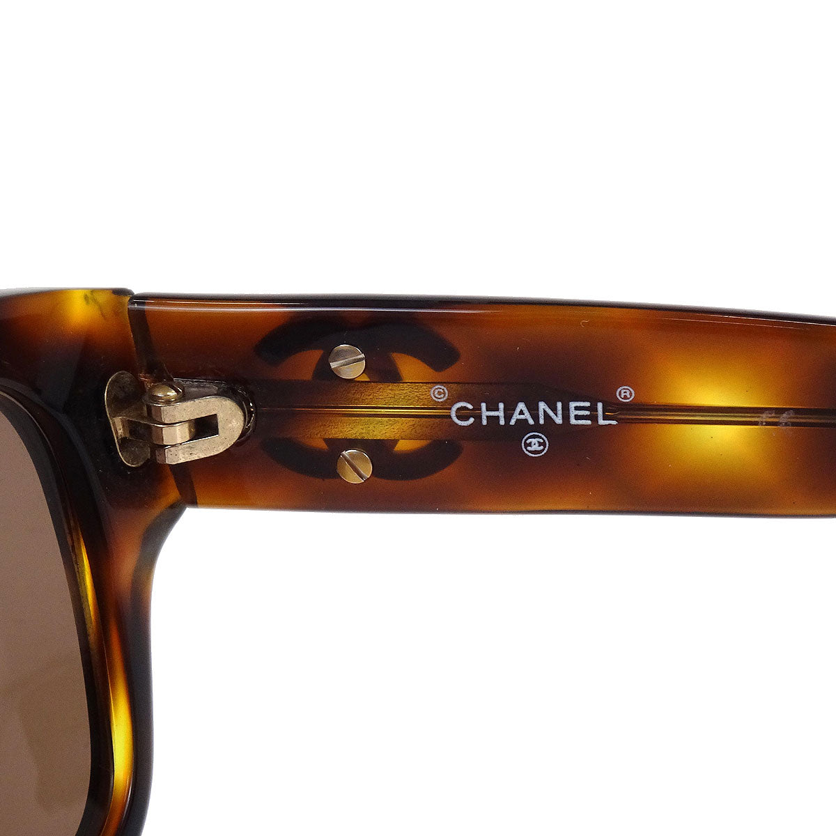 Chanel Sunglasses Eyewear Brown Small Good