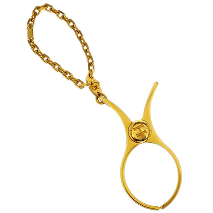 Hermes Filou Glove Holder Clip Gold Small Good