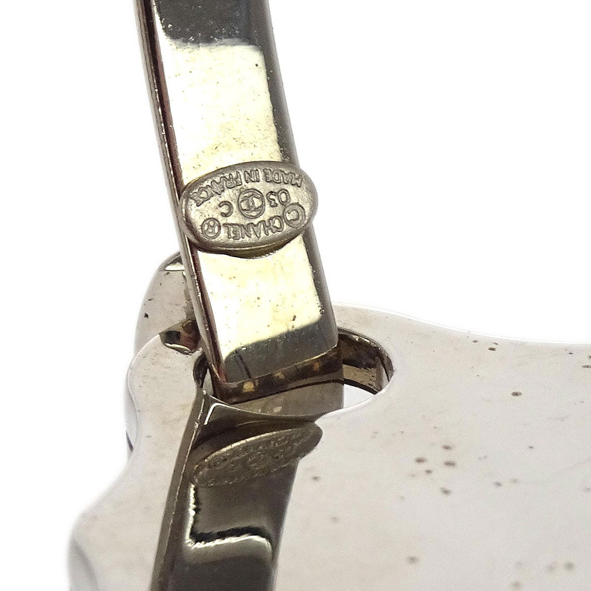 Chanel Silver Bracelet Bangle 03C