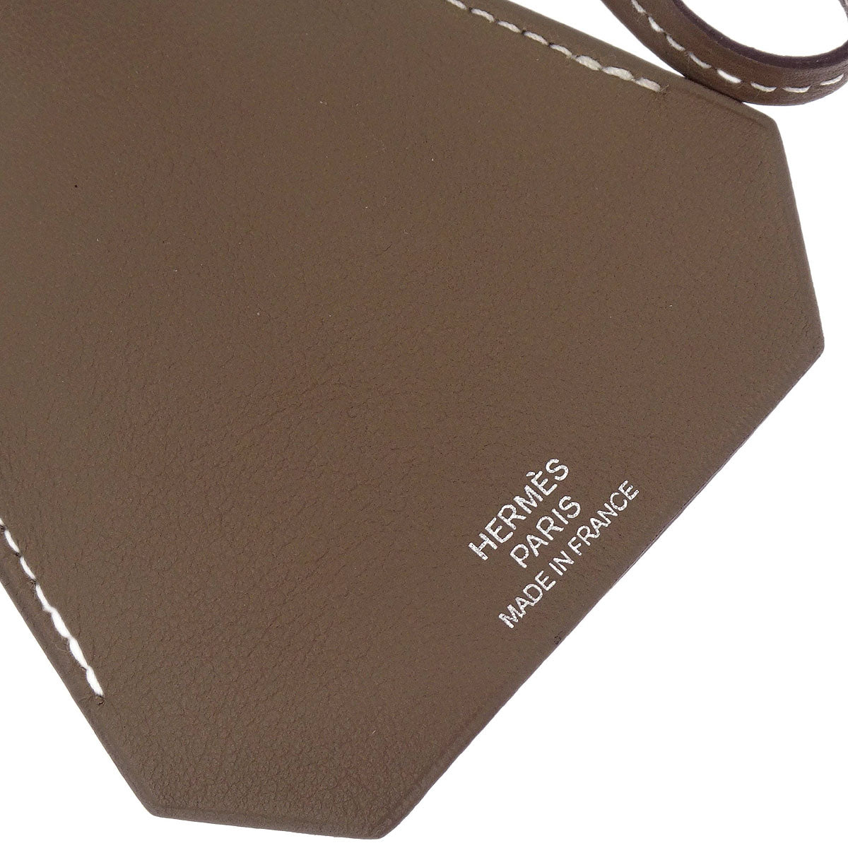 Hermes Etoupe Gray Swift Clochette Necklace Pendant