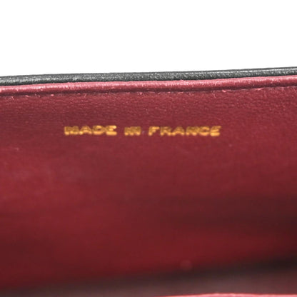 Chanel 1994-1996 Black Lambskin Paris Medium Double Flap Shoulder Bag