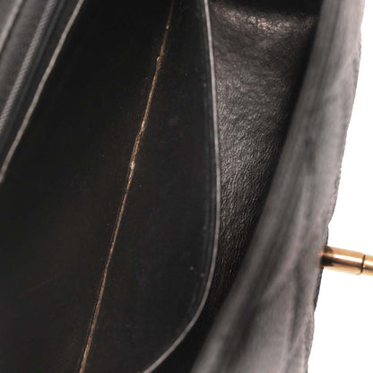 Chanel 1996-1997 Black Caviar Skin Small Diana Shoulder Bag