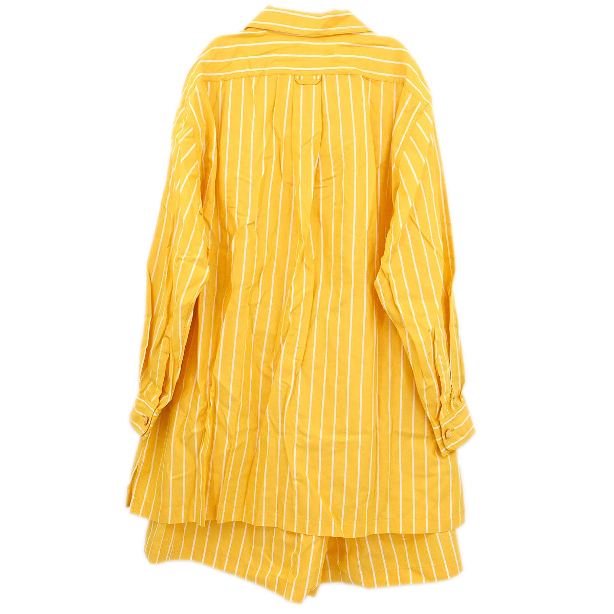 Chanel Setup Suit Shirt Pants Yellow #38