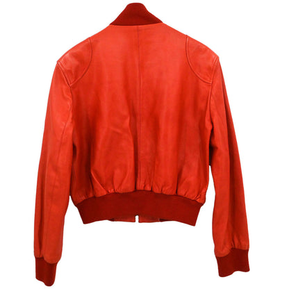 Chanel Zip Up Jacket Red #42
