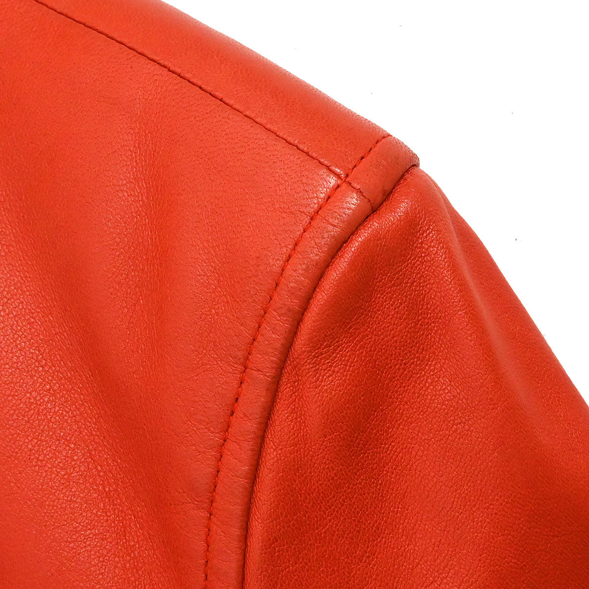 Chanel Zip Up Jacket Red #42