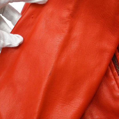 Chanel Zip Up Jacket Red #42