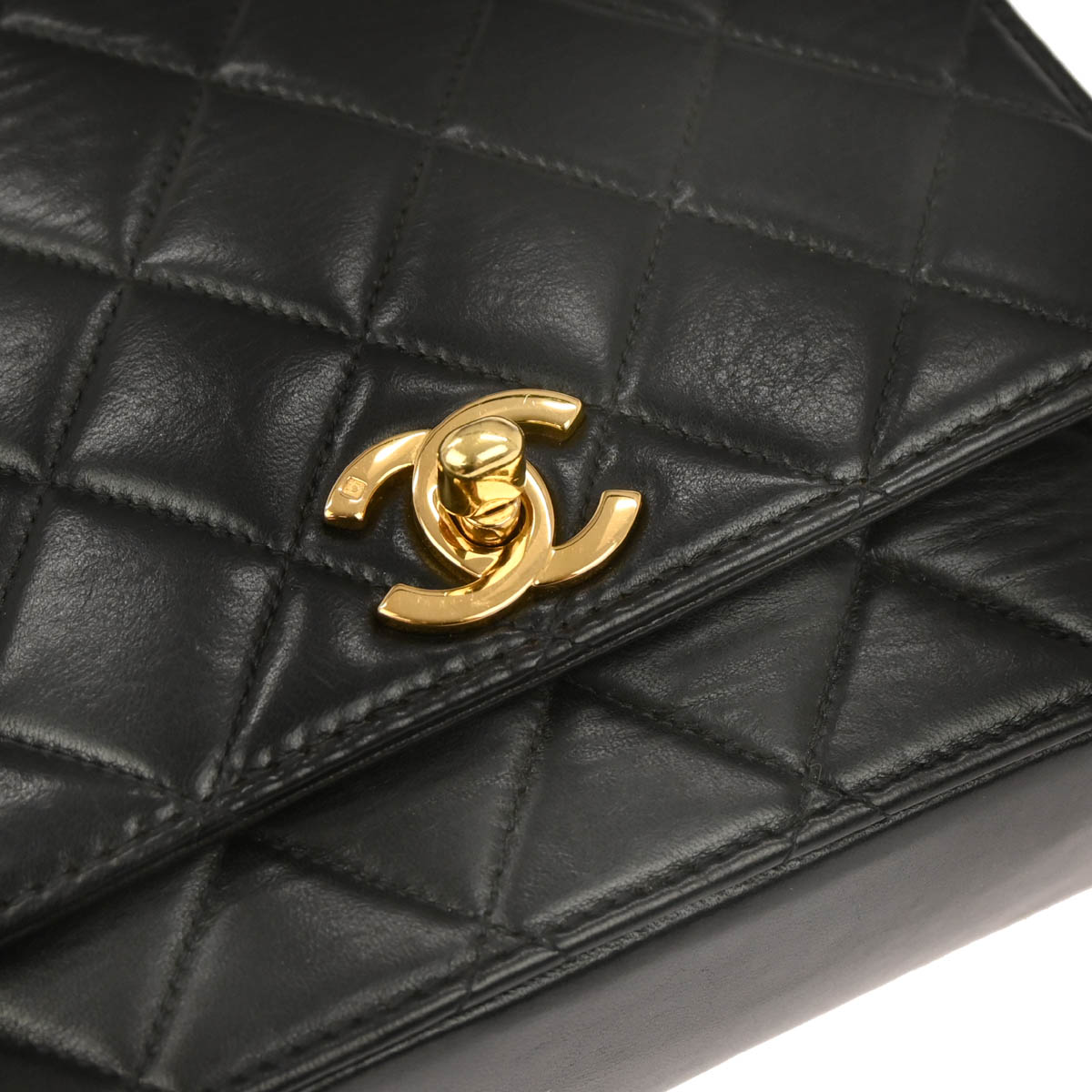 Chanel 1997-1999 Black Lambskin Handbag