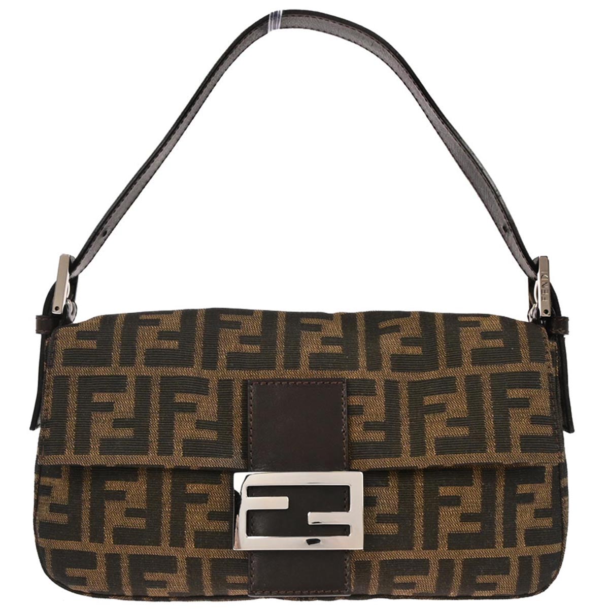 Fendi Brown Zucca Baguette Handbag