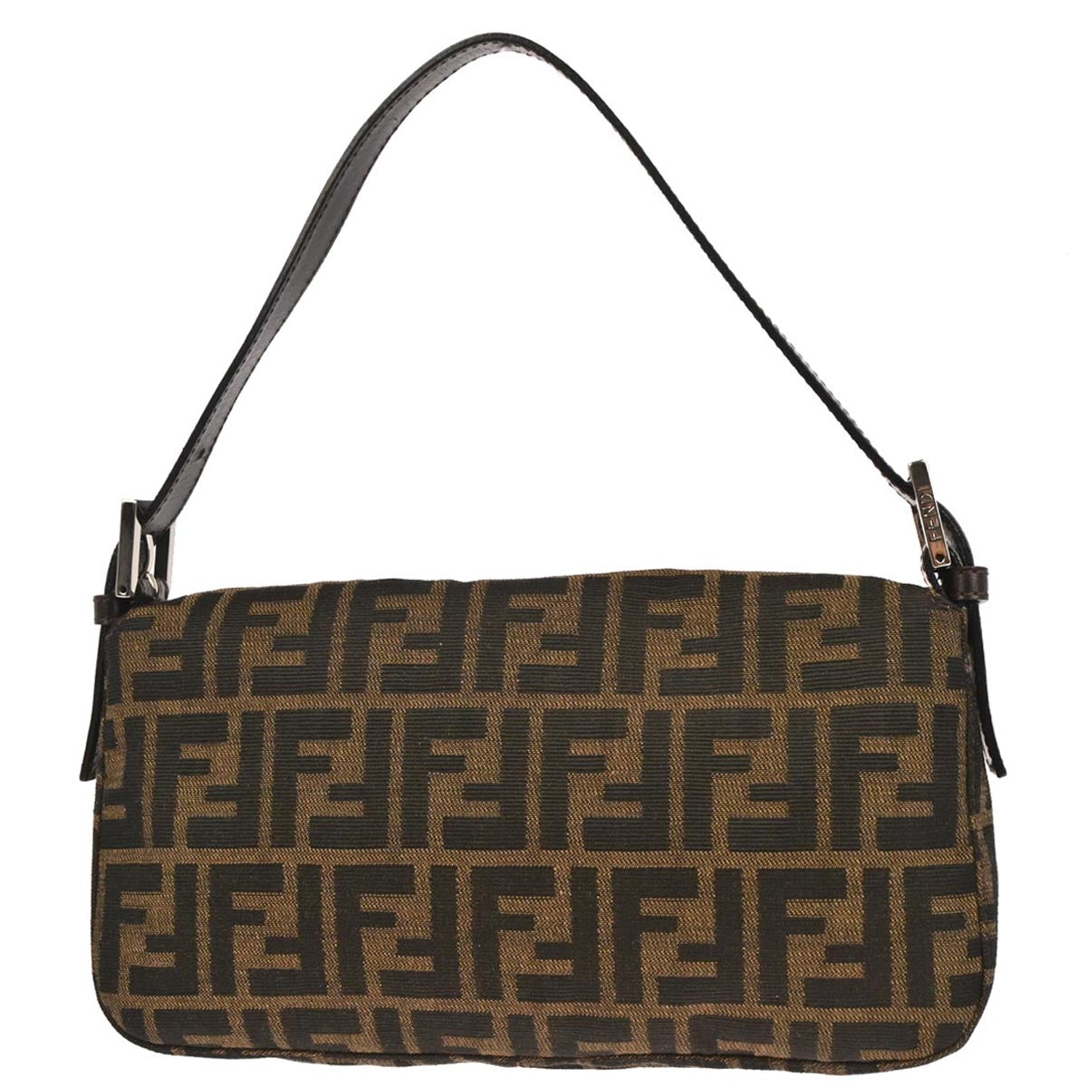 Fendi Brown Zucca Baguette Handbag