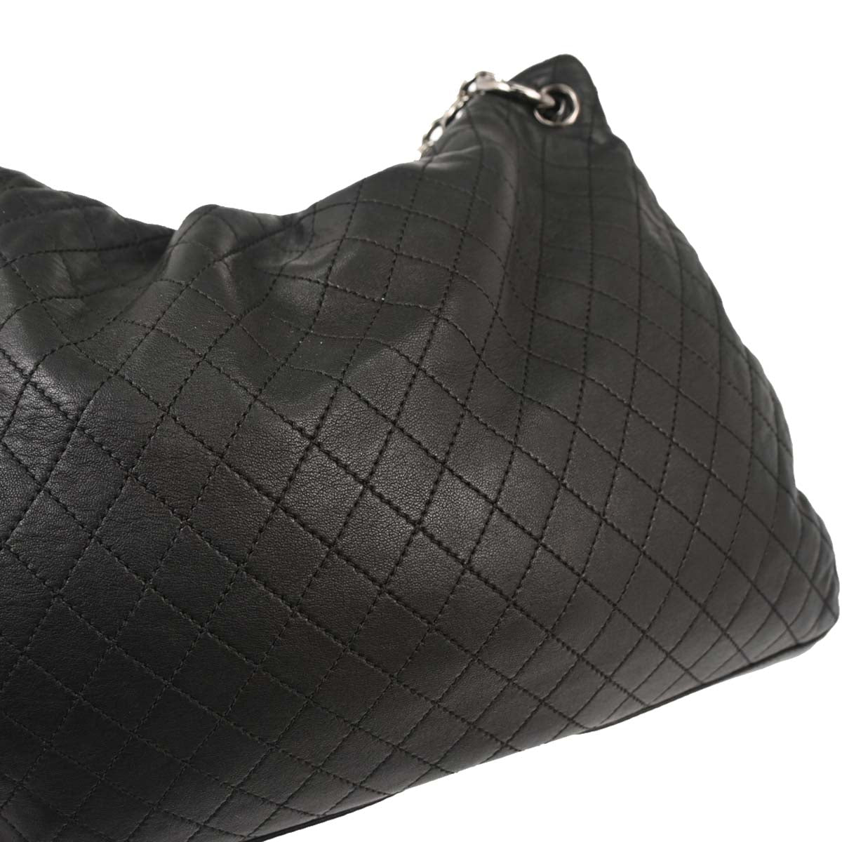 Chanel 2006-2008 Black Lambskin Chain Handbag