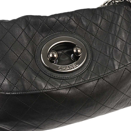 Chanel 2006-2008 Black Lambskin Chain Handbag