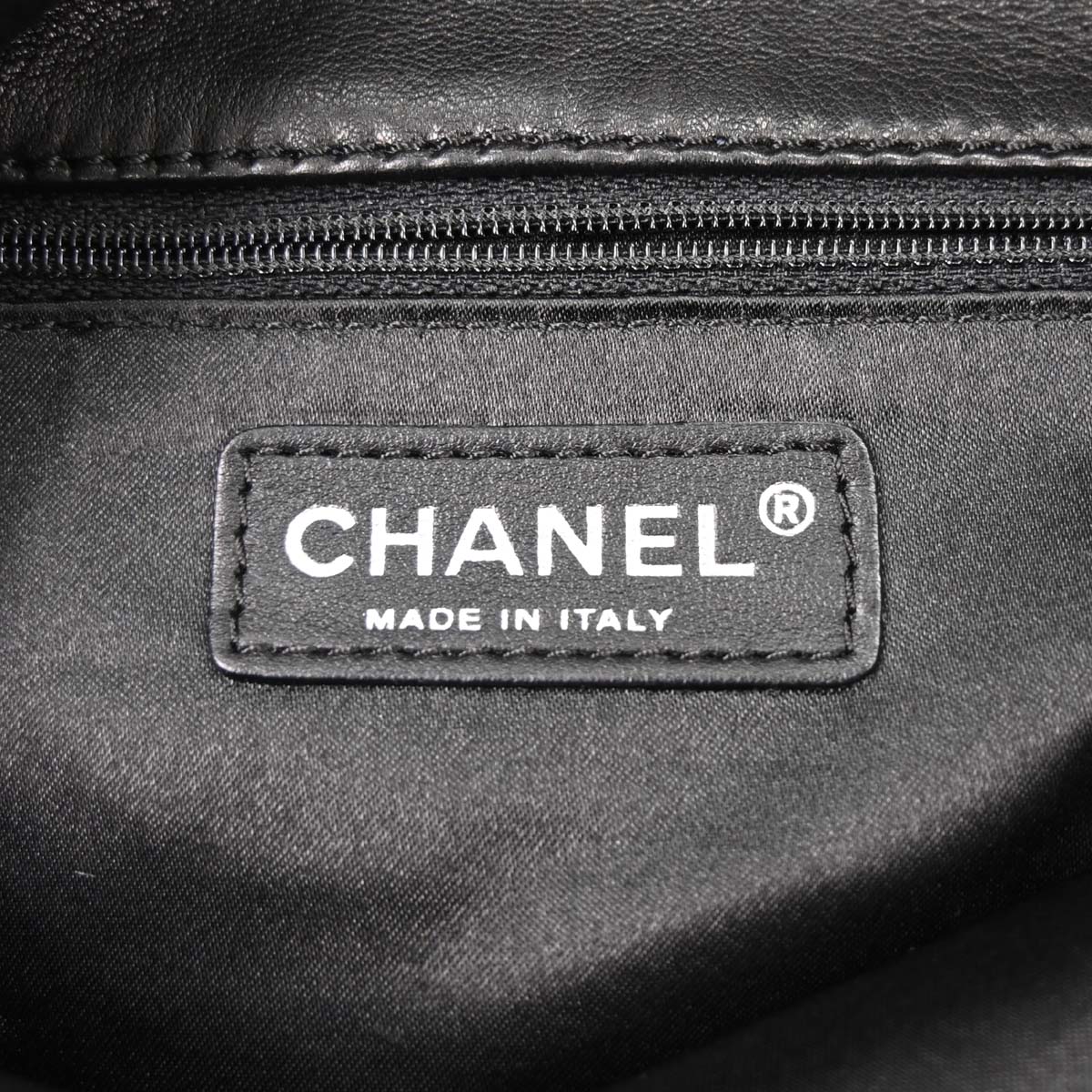 Chanel 2006-2008 Black Lambskin Chain Handbag