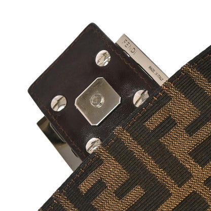 Fendi Brown Zucca Mamma Baguette Handbag