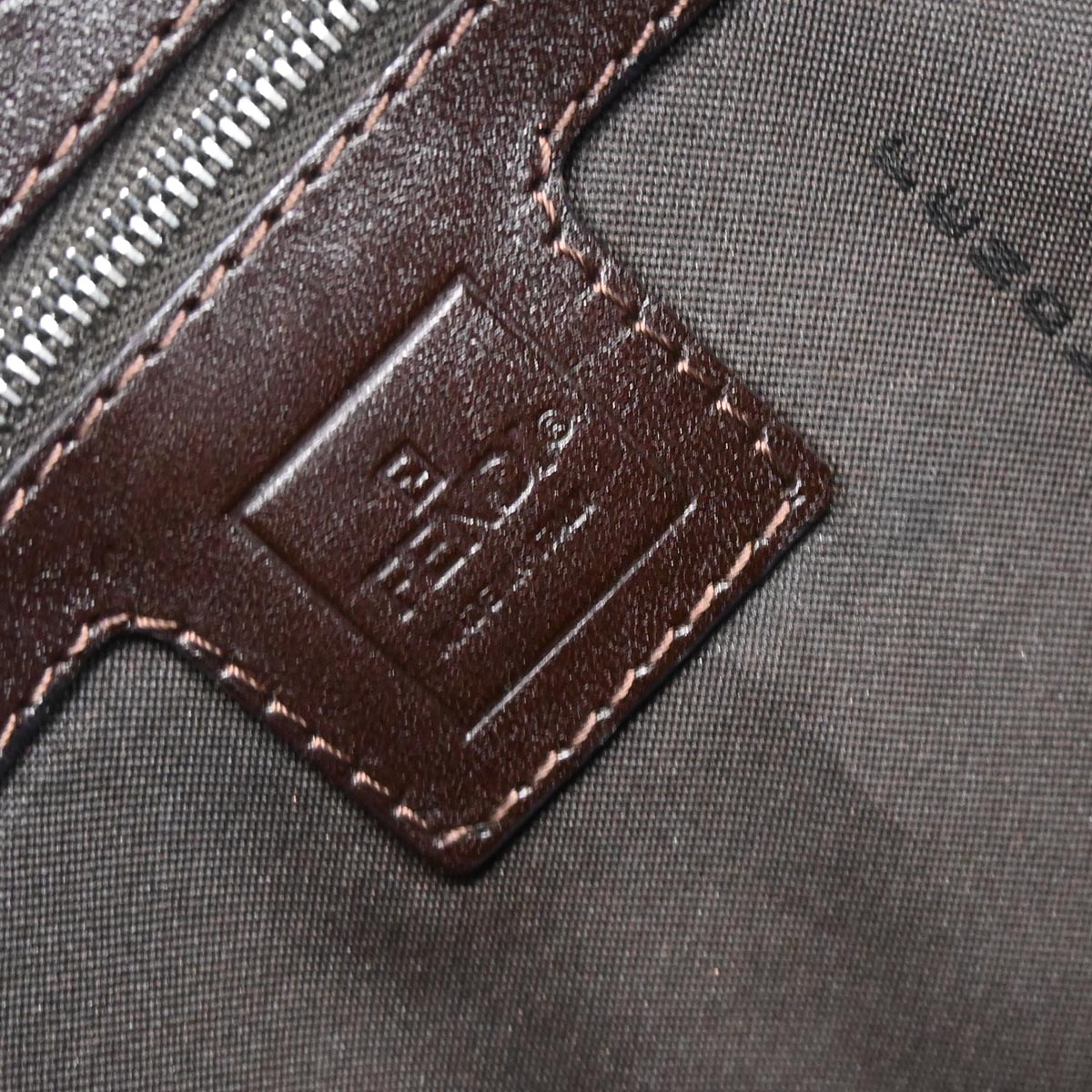 Fendi Brown Zucca Mamma Baguette Handbag