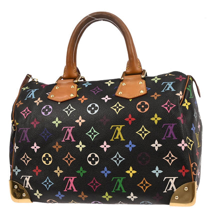 Louis Vuitton 2013 Black Monogram Multicolor Speedy 30 Handbag M92642