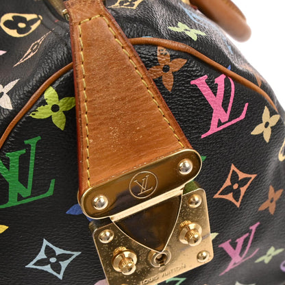 Louis Vuitton 2013 Black Monogram Multicolor Speedy 30 Handbag M92642