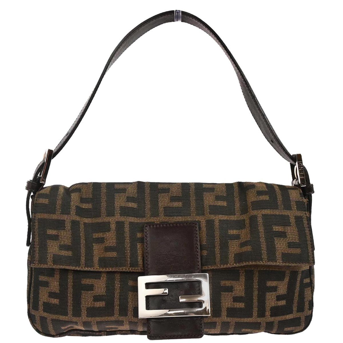 Fendi Brown Zucca Baguette Handbag