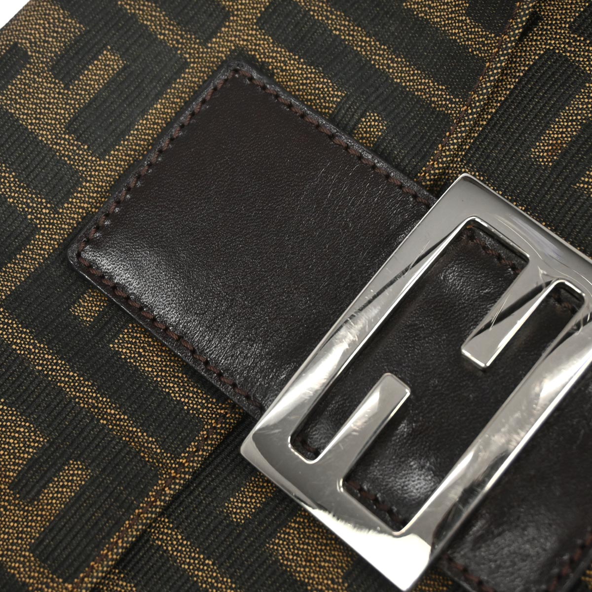 Fendi Brown Zucca Baguette Handbag