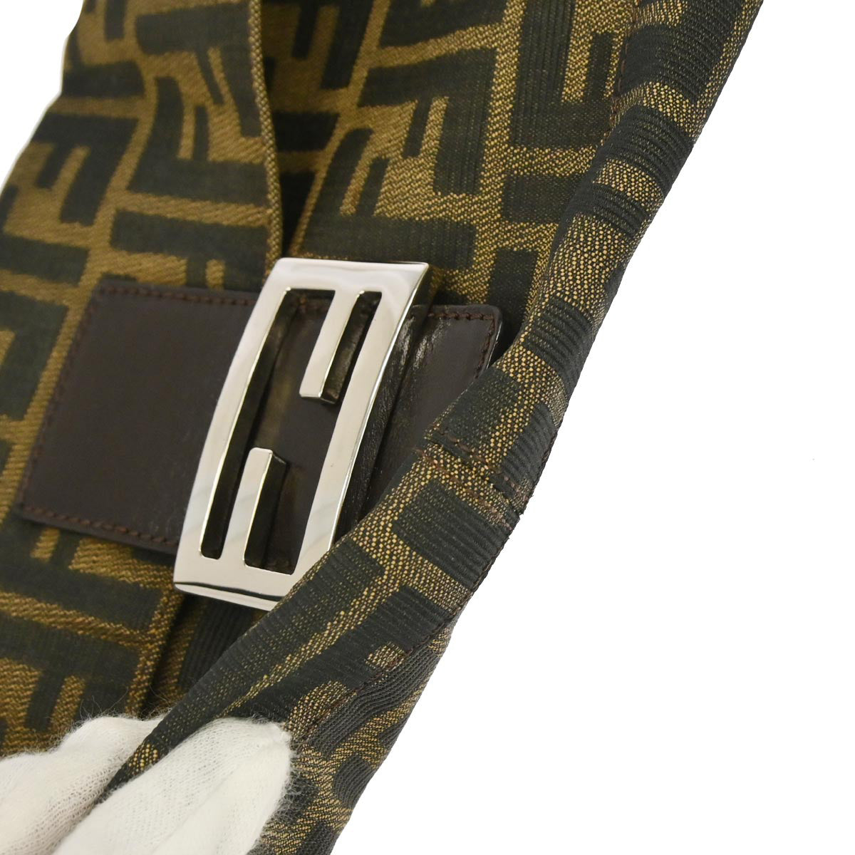 Fendi Brown Zucca Baguette Handbag