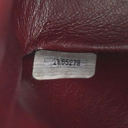 Chanel 1991-1994 Black Lambskin Medium Classic Double Flap Shoulder Bag