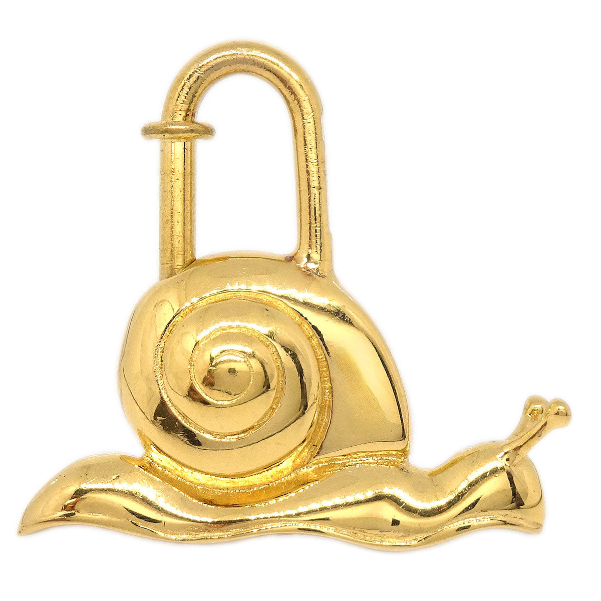 Hermes Snail 1995 Annee De la Route Cadena Gold Small Good