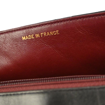 Chanel 1991-1994 Black Lambskin Medium Diana Shoulder Bag