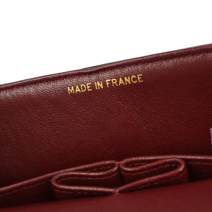 Chanel 1994-1996 Black Lambskin Small Classic Double Flap Shoulder Bag